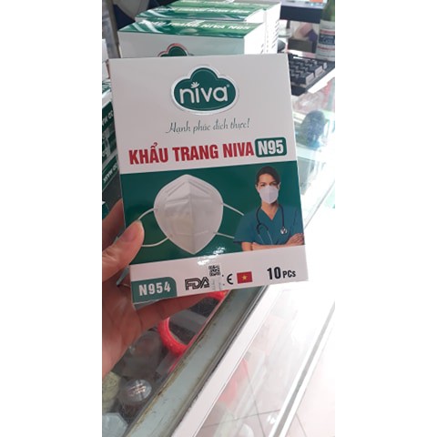 Khẩu trang người lớn NIVA N95 ( hộp 10 chiếc)