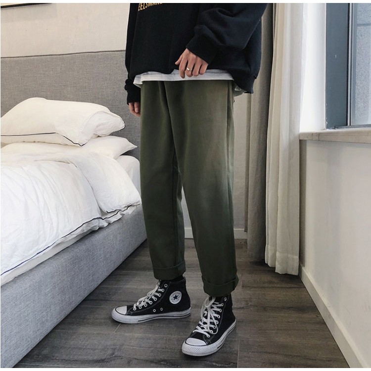 Quần Baggy Nam Basic Chất Kaki Mềm Trơn Màu Phong Cách Trẻ Trung Thời Trang MixxStore QUAN NAM 060V1