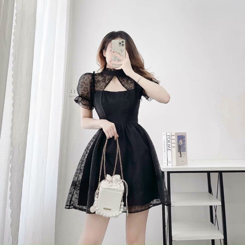 ĐẦM DỰ TIỆC REN HOA MAI TULIP DRESS