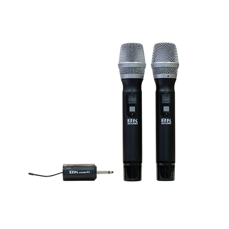 [CHÍNH HÃNG] Micro Không Dây BKsound A2 | Hát Karaoke Hay - Hoat động rộng 30-80m - 2 tay micro không dây + 1 đầu thu