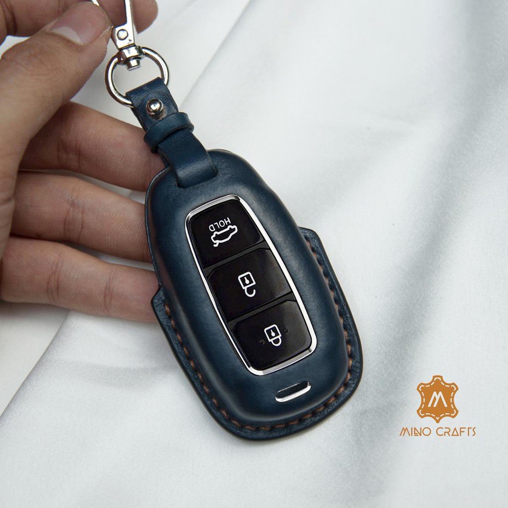 Bao da chìa khóa Hyundai Santafe, Accent, Tucson, Bao da chìa khóa ô tô DTLeather