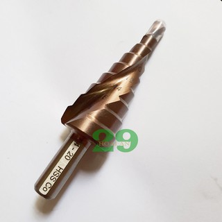 Mũi khoan HSS COBAN M35 4-20mm inox, sắt, nhôm, gỗ... trục 10mm Tặng Găng Tay Bảo Hộ