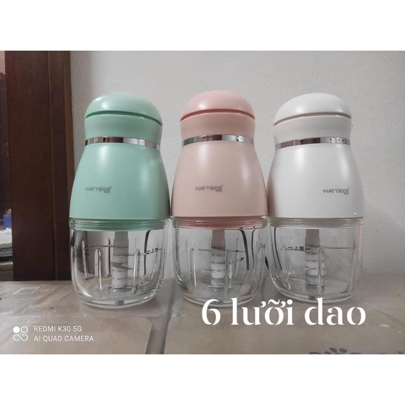 [ HATTIECS] Máy xay cầm tay HATTIECS (6 lưỡi)