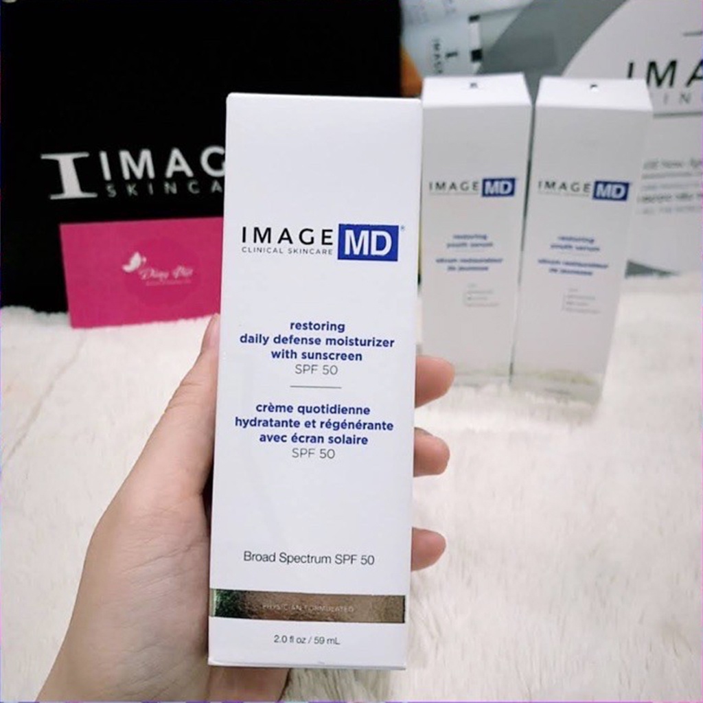 Kem chống nắng chống lão hóa da Image Skincare MD Restoring Daily Defense Moisturizer SPF 50+