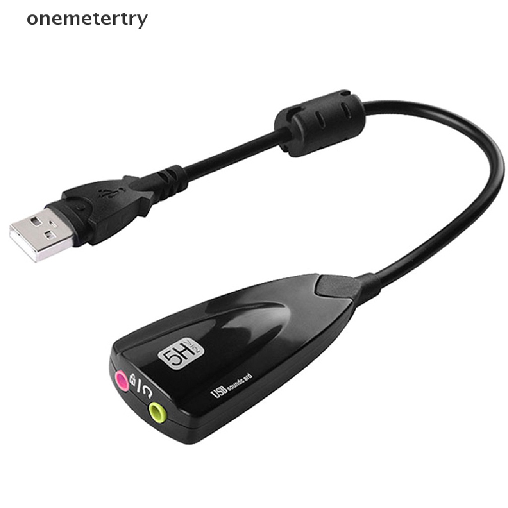 【ONEM】 USB To 3.5mm Mic/Headphone Jack Stereo Headset Audio Adapter 7.1 Sound Card .