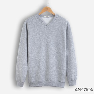 Áo Nỉ Nam ROUGH Chất Nỉ Hàn Quốc Cổ Tròn Khoét V Trẻ Trung, 5 Màu Đa Dạng