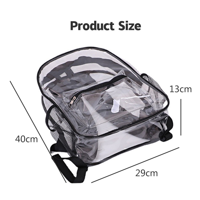 IQ Angel  Balo trong suốt bằng nhựa pvc thời trang cho học sinh