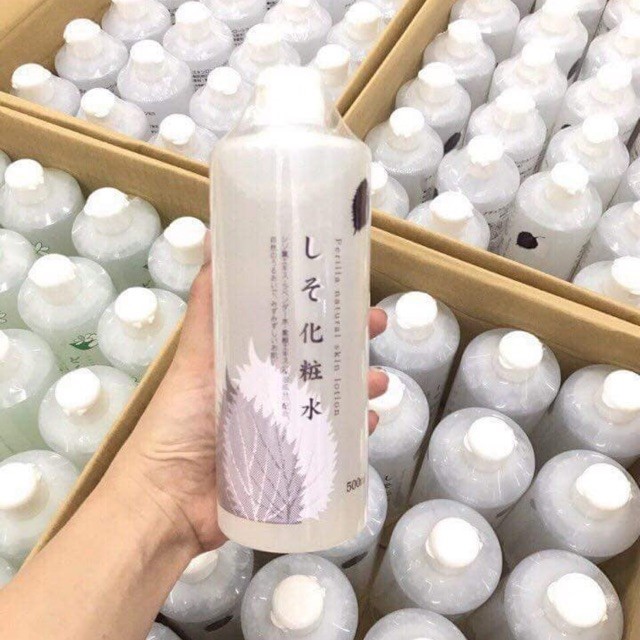 Nước Hoa Hồng Dưỡng Trắng Tía Tô Dokudami Chinoshio 500ml Nhật Bản