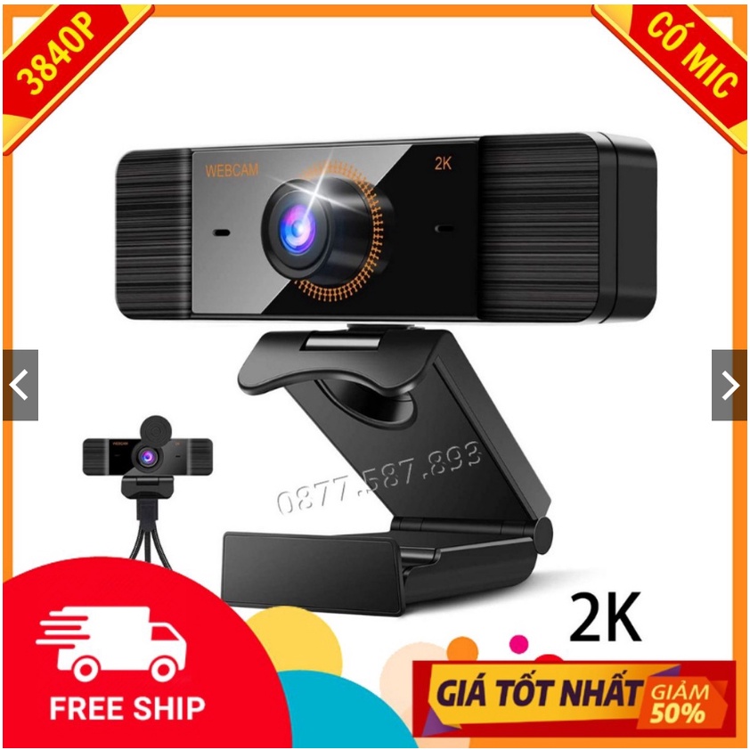 WEBCAM COVID20 SERI -CHUYÊN LIVESTREAM - FULL HD 3840P -SIÊU NÉT- CÓ MIC- GIAO HÀNG 1H- BẢO HÀNH CTY- SALES OFF