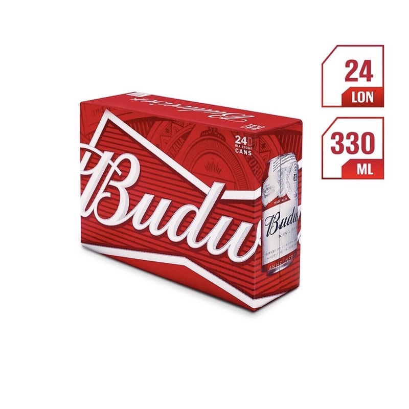 Thùng 24 lon bia BUDWEISER - Date 11/2021