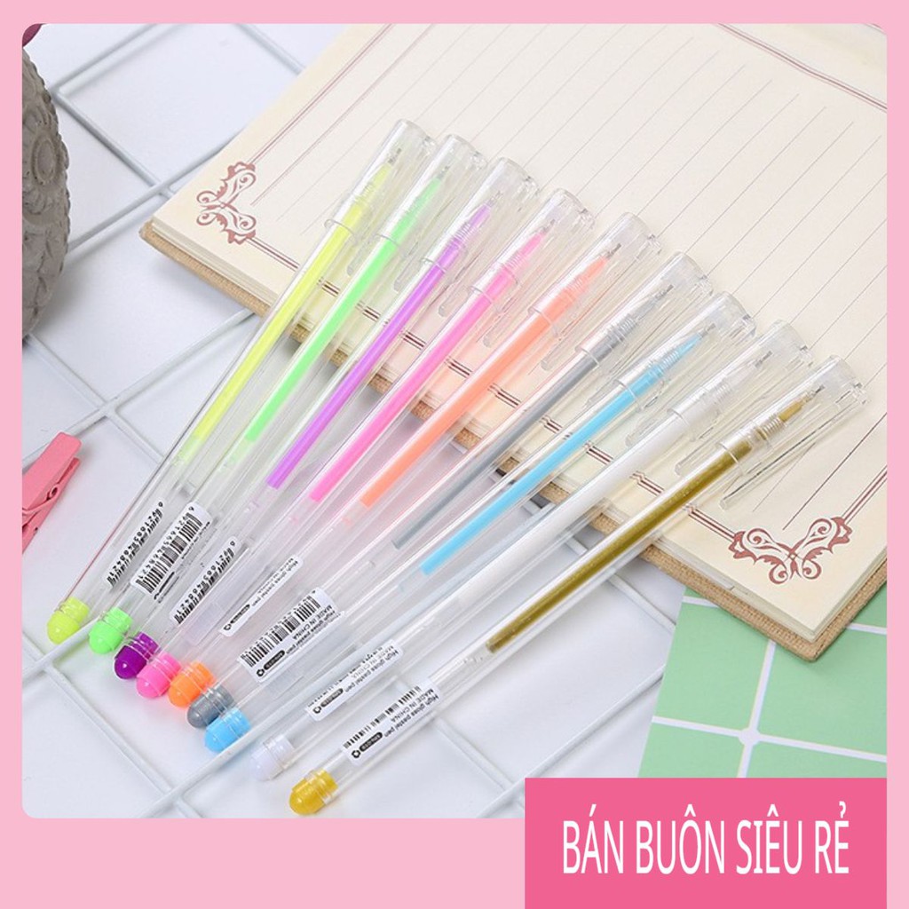 Bút bi nước nhiều màu pastel để chọn GAU bán buôn siêu rẻ