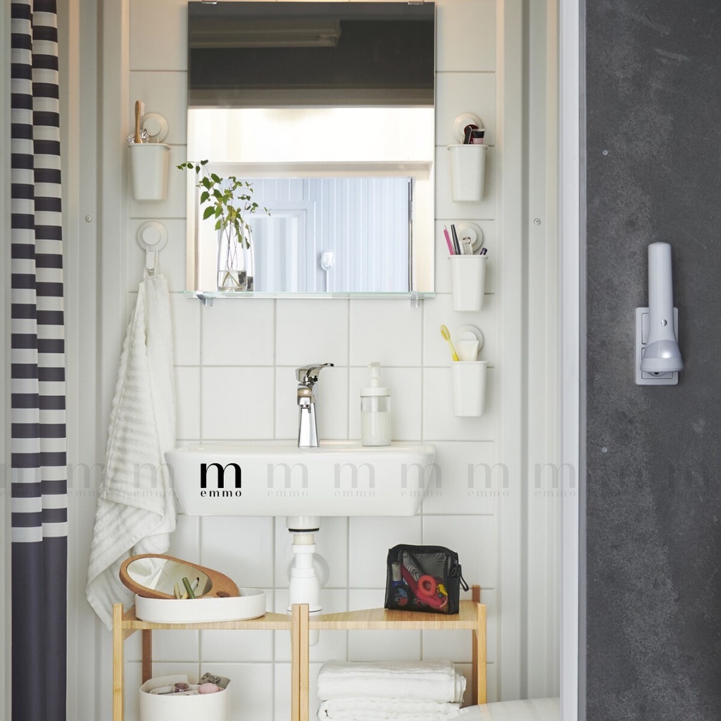 LỌ ĐỰNG BÀN CHẢI ĐÁNH RĂNG, DỤNG CỤ PHÒNG TẮM IKA CHÍNH HÃNG - TISKEN