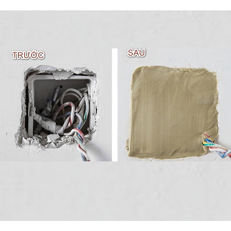 Xi Măng Trắng Bùn Đất Sét Trám Tường Chống Thấm Bù Trám Lỗ Điều Hòa Đường Ống Nước