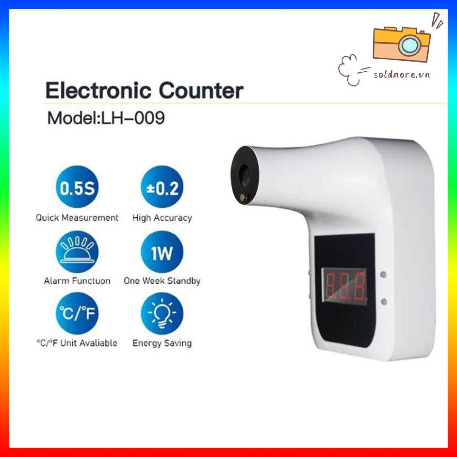 [SOE]  Wall Mounted Infrared Thermometer Adults And Children No Contact Precise Measure Temperature Alarm Thermometer