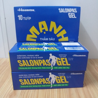 (CHÍNH HÃNG) Salonpas Gel, giảm đau khớp, đau cơ, đau vai, bầm tím, tuýp 30g