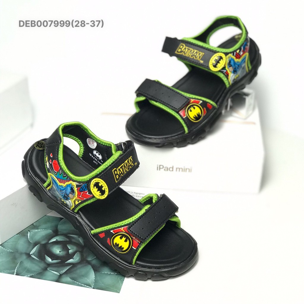 Sandal bé trai BlTIS 28-37 ❤️FREESHIP❤️ Dép quai hậu học sinh Batman đế siêu nhẹ DEB007999