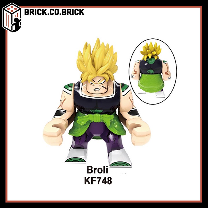 Broli Mô Hình Đồ Chơi Lắp Ráp Non LEGO Dragon Ball và Minifigure Bảy Viên Ngọc Rồng loại to KF6073