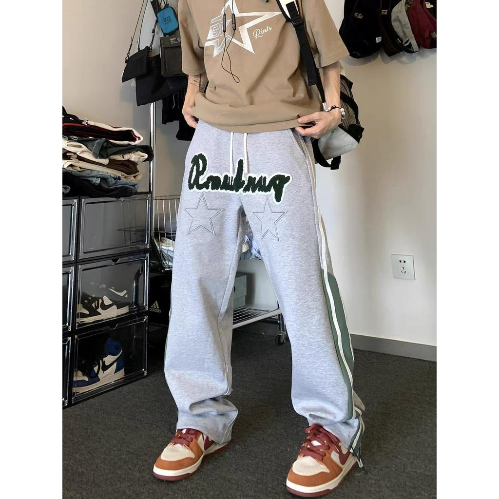 Quần Dài Dáng Rộng Phong Cách hip hop Đường Phố Thời Trang Cho Nam Và Nữ