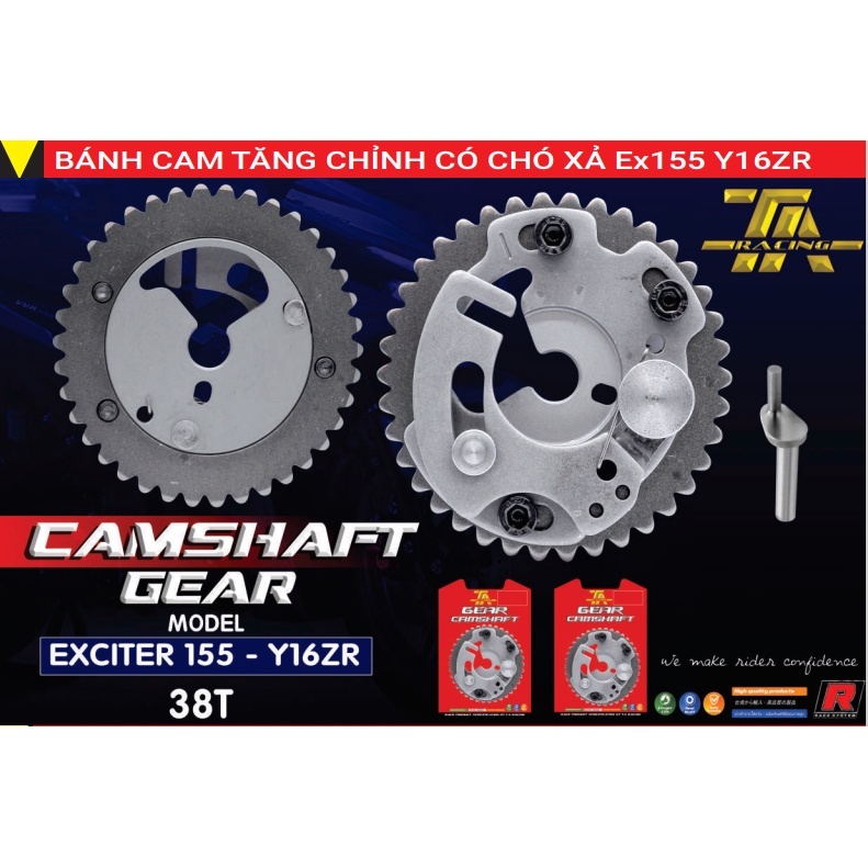 Bánh Cam Tăng Chỉnh Dream, Wave S110, Winner, Sonic, Raider, Satria, SH, Vario MIO Exciter 135 150 155 TA Racing