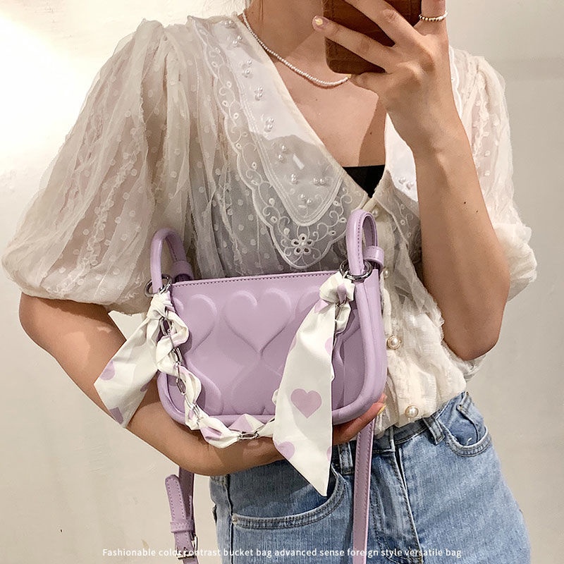 Jiashucheng Túi Đeo Chéo Hình Vuông Cỡ Nhỏ Phối Dây Đeo Sợi Xích Thời Trang Mùa Hè Cao Cấp Dễ Phối Đồ Cho Nữ