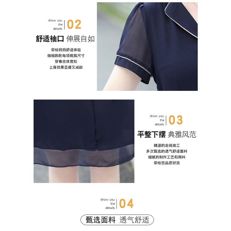 Chân Váy Dài Qua Gối Lưng Cao Thời Trang Mùa Hè Dành Cho Phụ Nữ Trung Niên 2022