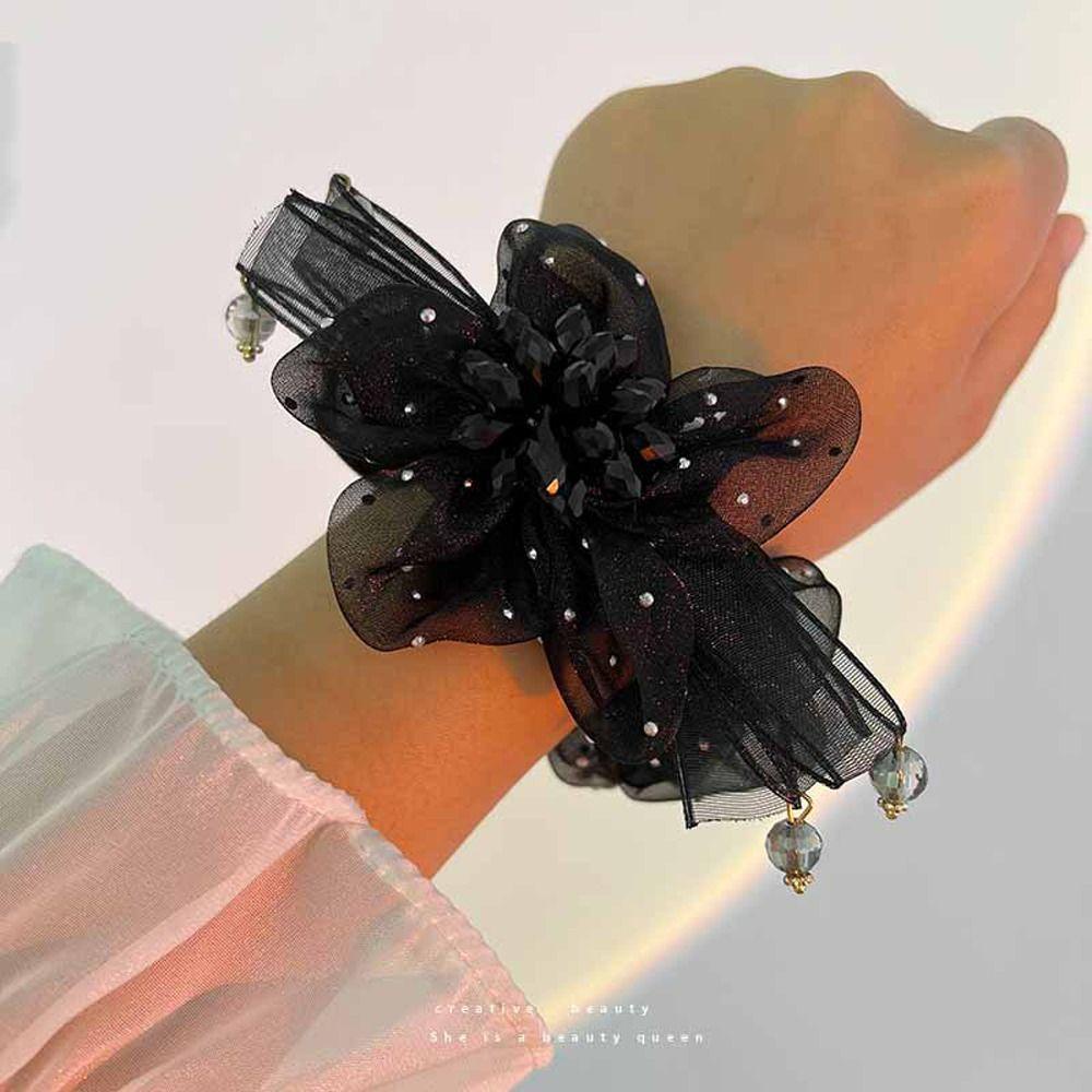 Dây Cột Tóc Phối Ren Phong Cách Hàn Quốc Ngọt Ngào WMES15H