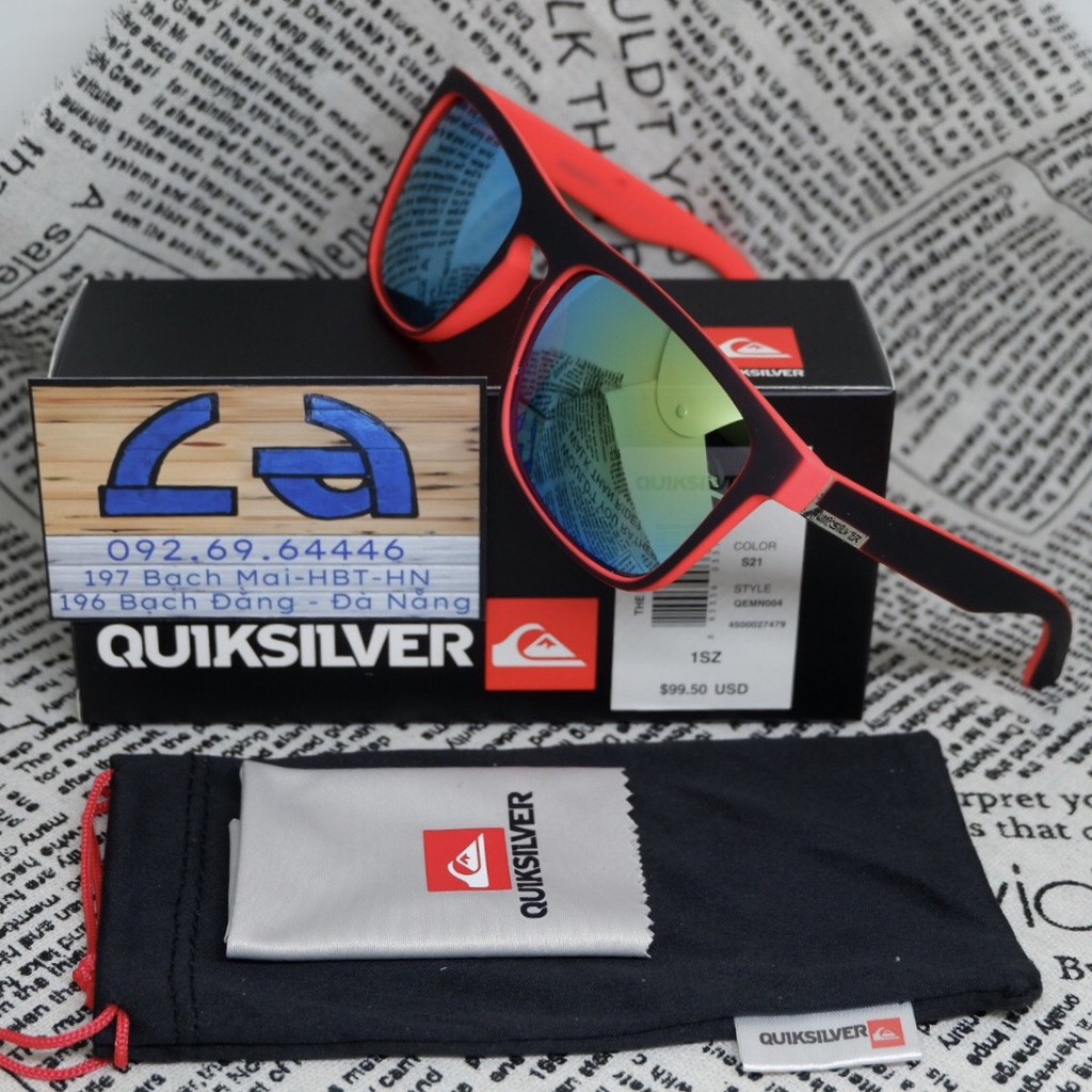 [FULLBOX] Kính Mát nam nữ QuikSilver The Ferris, Dáng Vuông dễ đeo, Chống nắng cực tốt