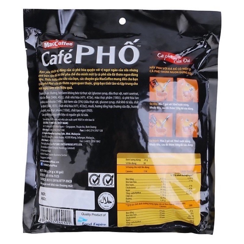 Cà phê Phố bịch 30 gói