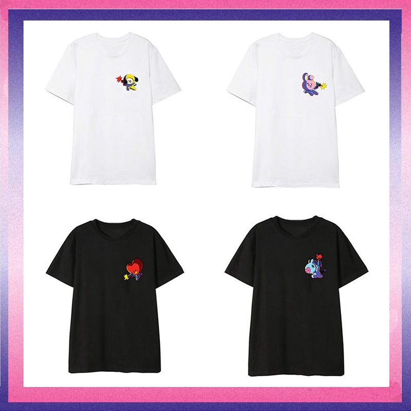 KPOP BT21 T- Shirt Korean version BTS Cartoon Leisure Shirt | BigBuy360 - bigbuy360.vn