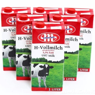 Sữa tươi tiệt trùng nguyên kem Ba Lan Mlekovita H - Vollmilch 3,5% thùng 12 hộp 1 lít date T9 thumbnail