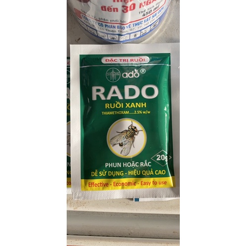 Thuốc diệt ruồi RADO 20gr - Diệt ruồi hiệu quả cao nhất