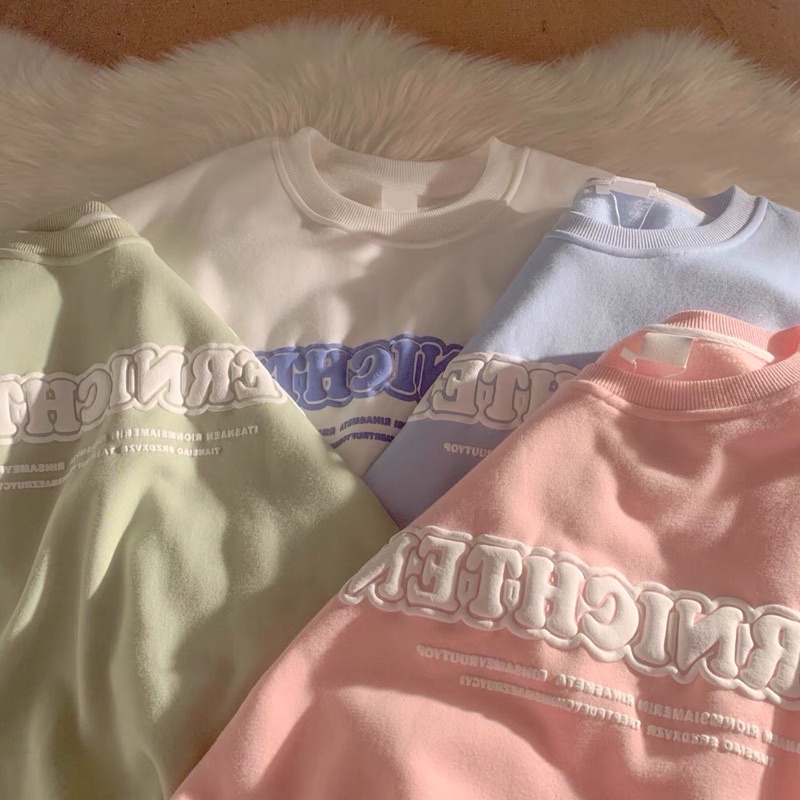 🌈 ÁO SWEATER NỈ BÔNG 3 MÀU SIU XINH
