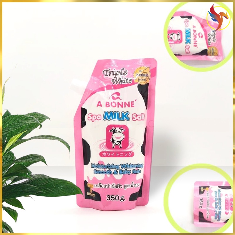 Muối Tắm Sữa Bò A Bonne Spa Milk Salt CHÍNH HÃNG 350g, Muối Tắm Tẩy Tế Bào Chết Hiệu Quả Sạch Bã Nhờ