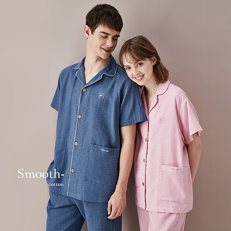 Bộ Đồ Ngủ Cotton Tay Ngắn Kiểu Dáng Dễ Thương Xinh Xắn Cho Nữ | BigBuy360 - bigbuy360.vn