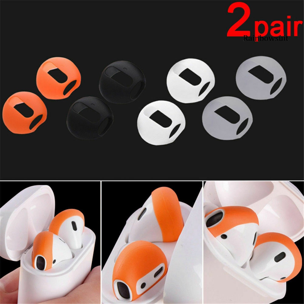 Set 2 cặp đồ bọc tai nghe Airpods 1 2 bằng silicon chống trượt