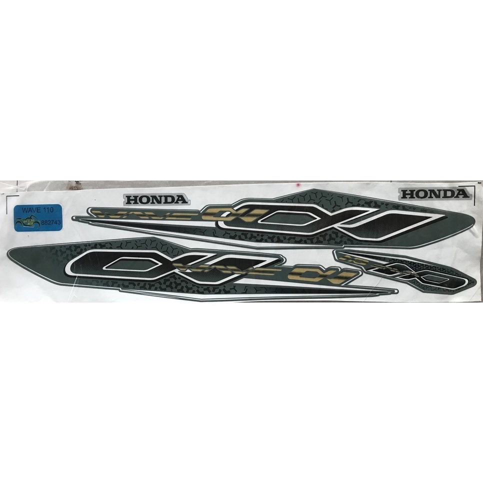 tem wave alpha 110 xanh rêu 2019