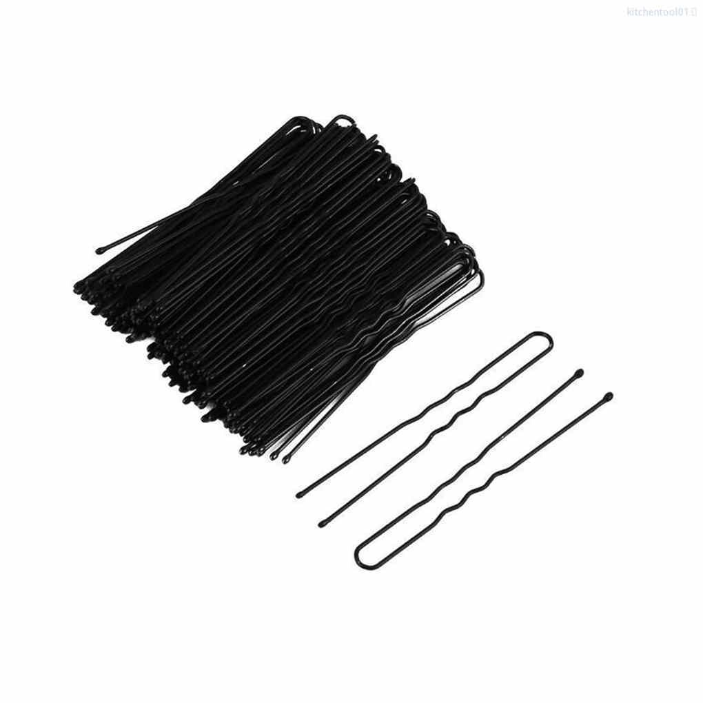 Set 30 kẹp tóc kim loại hình chữ U màu đen DIY