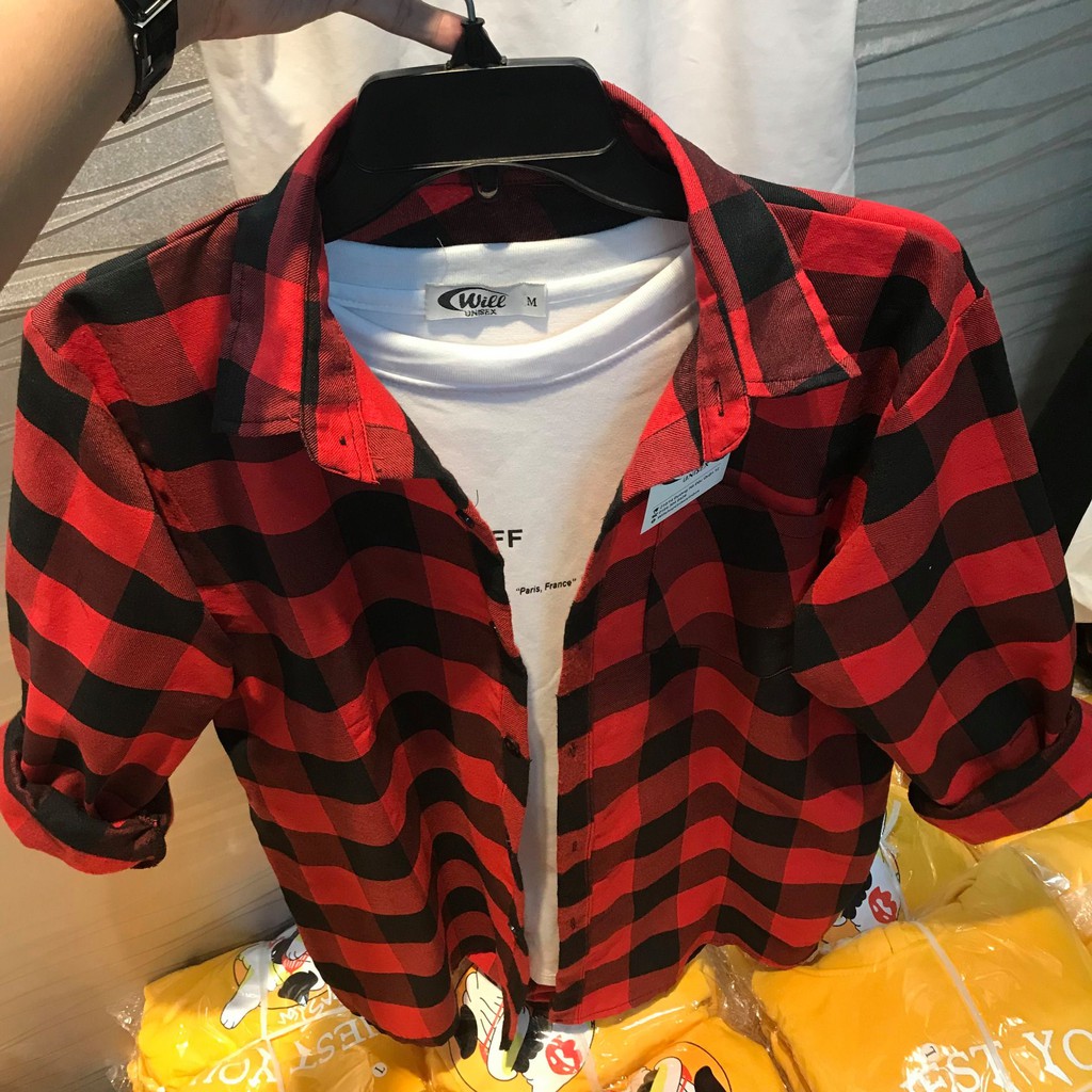 ÁO SƠ MI SỌC CARO FLANNEL CỰC CHẤT