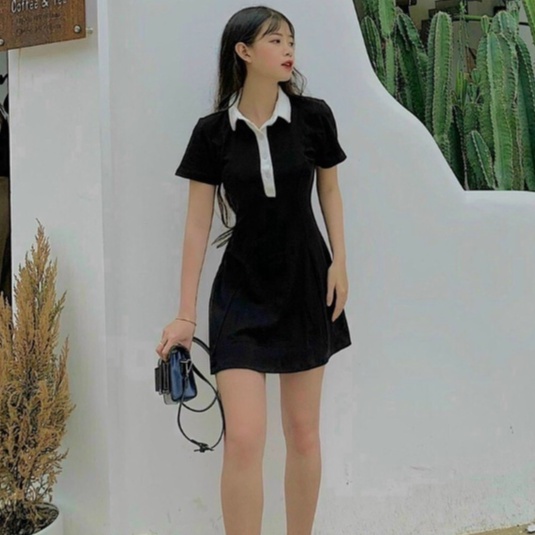 Đầm Body Polo Nữ Sang Chảnh Madela Ngắn Tay Ôm Eo Tôn Dáng, Váy Polo Xòe Nữ Ngắn Tay Ôm Body Thanh Lịch