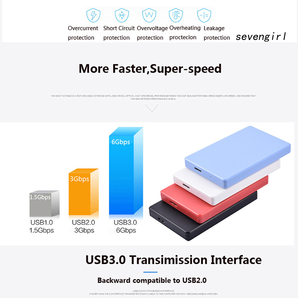 Hộp Đựng Ổ Cứng Sata Hdd Ssd 3.0 5gbps 2.5inch | BigBuy360 - bigbuy360.vn