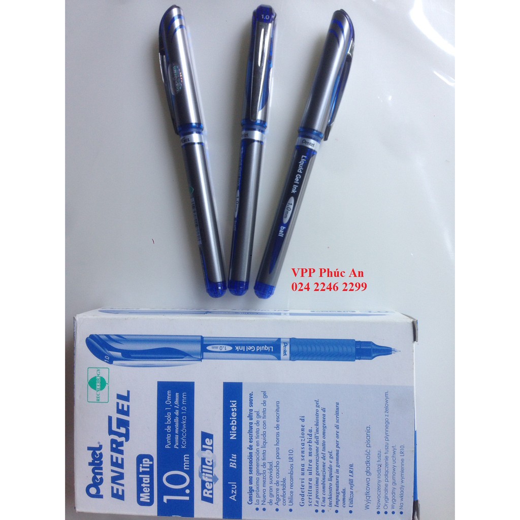 Bút ký Pentel BL60 Mực xanh nét 1.0 - Bút ký nhật