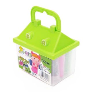 HỘP ĐẤT NẶN HÌNH NGÔI NHÀ (14 màu 2 khuôn)