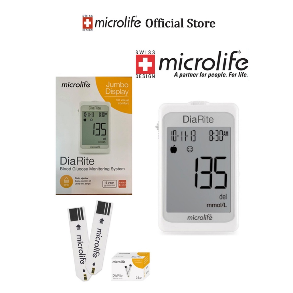 Máy Đo Đường Huyết Microlife DiaRite BMG Chĩnh hãng.