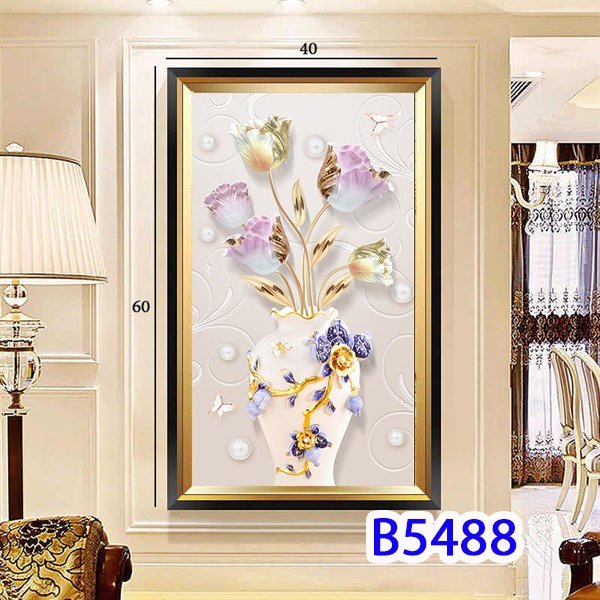 Tranh Đèn LED 5D - 3 Chế Độ Ánh Sáng,Họa tiết phong cảnh Sử Dụng Trang Trí Nội Thất Gia Đình Mang Phong Cách Châu Âu
