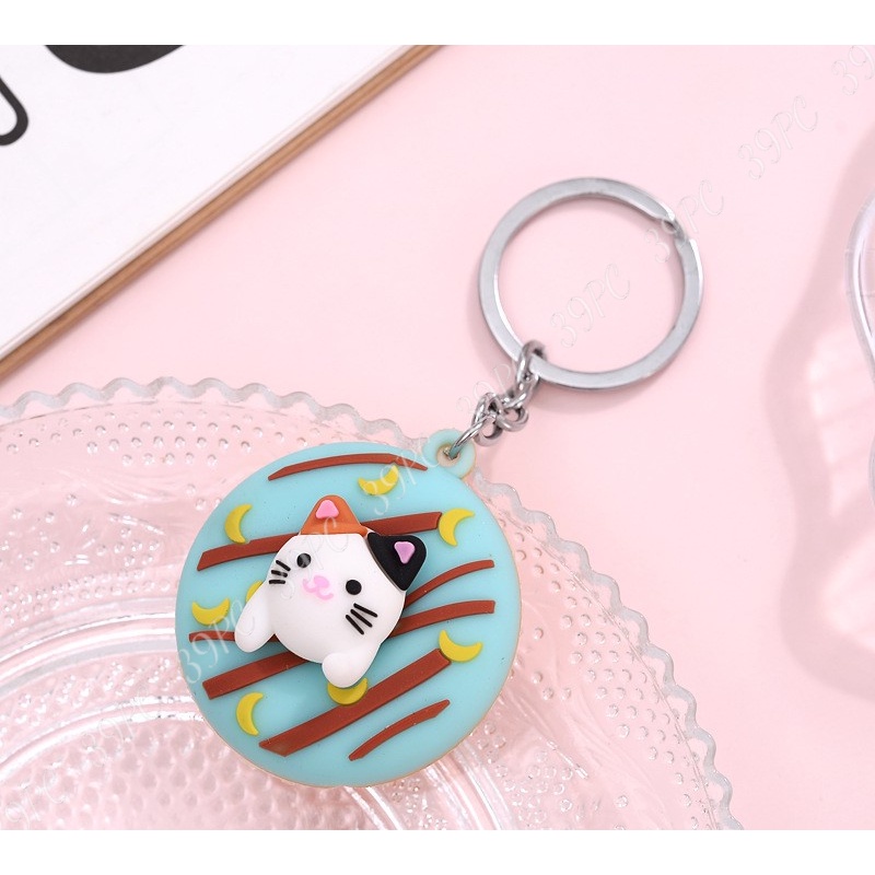 Móc Khóa Hoạt Hình Mẫu Mới Hình Gấu, Mèo Con, Khỉ Con, Heo Con, Thỏ Con,Xúc Xích