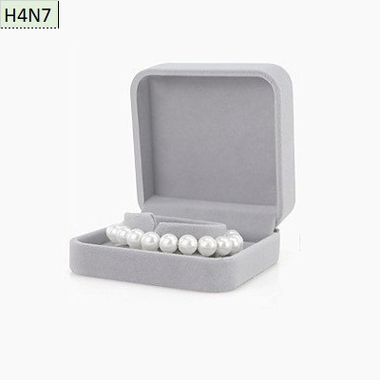 [H4N7-Giá xưởng] COMBO 6 Hộp vòng tay - Hộp đựng trang sức bọc nhung cao cấp kiểu nắp gập