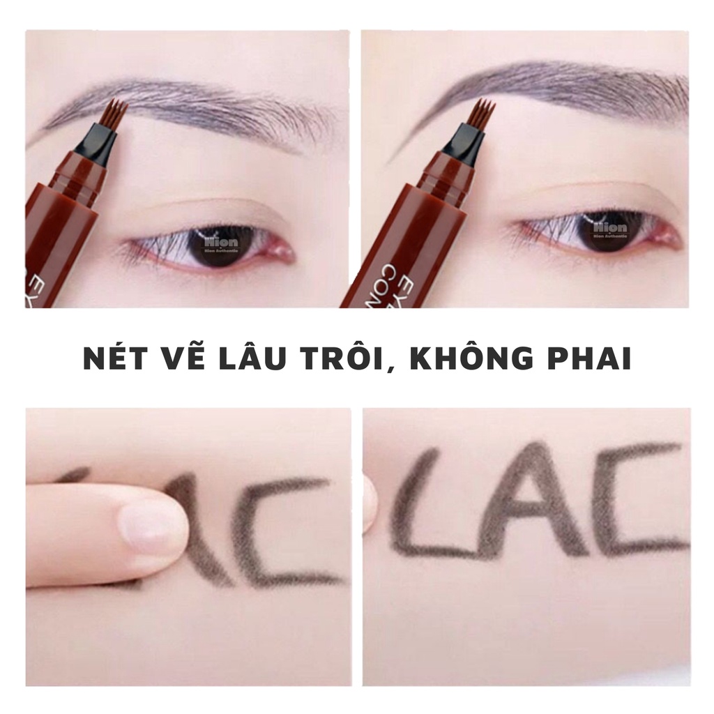 Bút Chì Kẻ Lông Mày Phẩy Sợi 4D Chống Thấm Nước Loại Mới