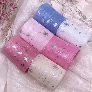 kẹp tóc nơ 2 lớp voan xước