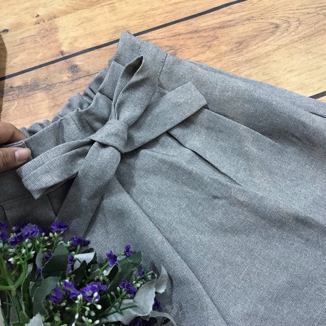 Quần sooc buộc nơ