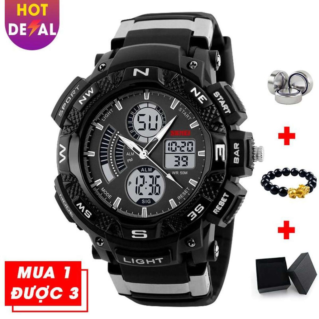 Đồng hồ thể thao nam điện tử đa chức năng chống nước SKMEI SK026 siêu bền - Vemz Watches